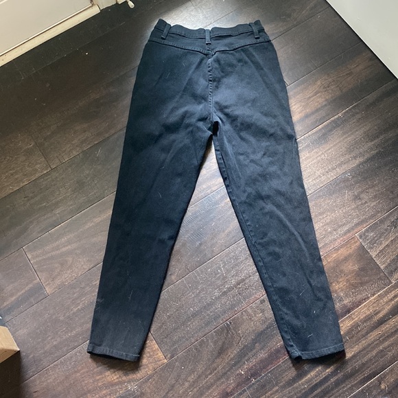 90s Black Strait Leg Jeans - Picture 7 of 15
